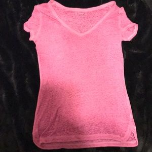 Short sleeve pink shirt